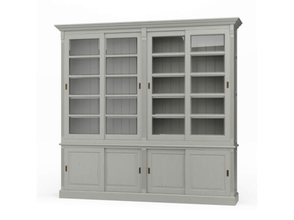 Hudson 99” Bookcase W/ Sliding Doors Bookcases Bookcases