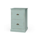 Emerson 2 Drawer Filing Cabinet Office Storage Blue 8