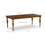 Amelia Maple Rectangle Dining Table with Leaf - Image 6