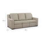 Somers Leather Track Arm Reclining Sofa - Image 6
