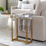 Midas Accent Table, Gold - Image 4