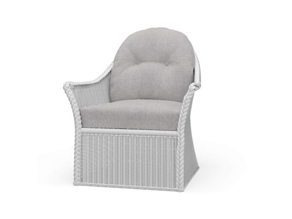 Nantucket Rattan Chair Chairs Architectural White