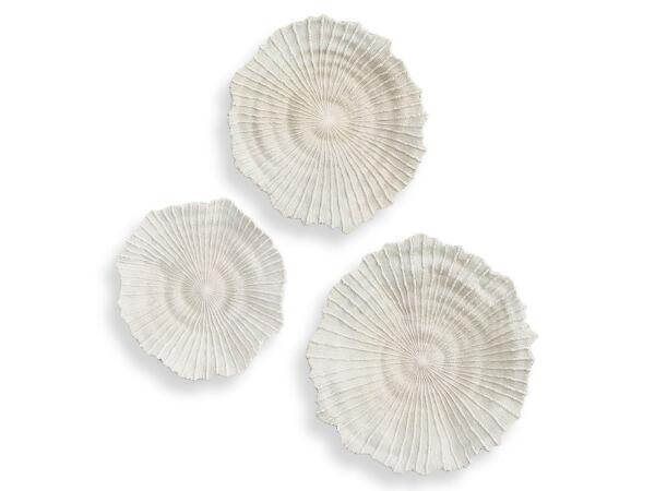Ocean Gems Indoor-outdoor Wall Decor, Natural, S/3 Wall Decor Brown