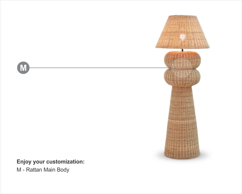 3bb6e2e95add18062f241cf42897dbca Lovina Rattan Floor Lamp - Image 1
