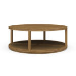 Cohan Round Coffee Table W/ Rattan