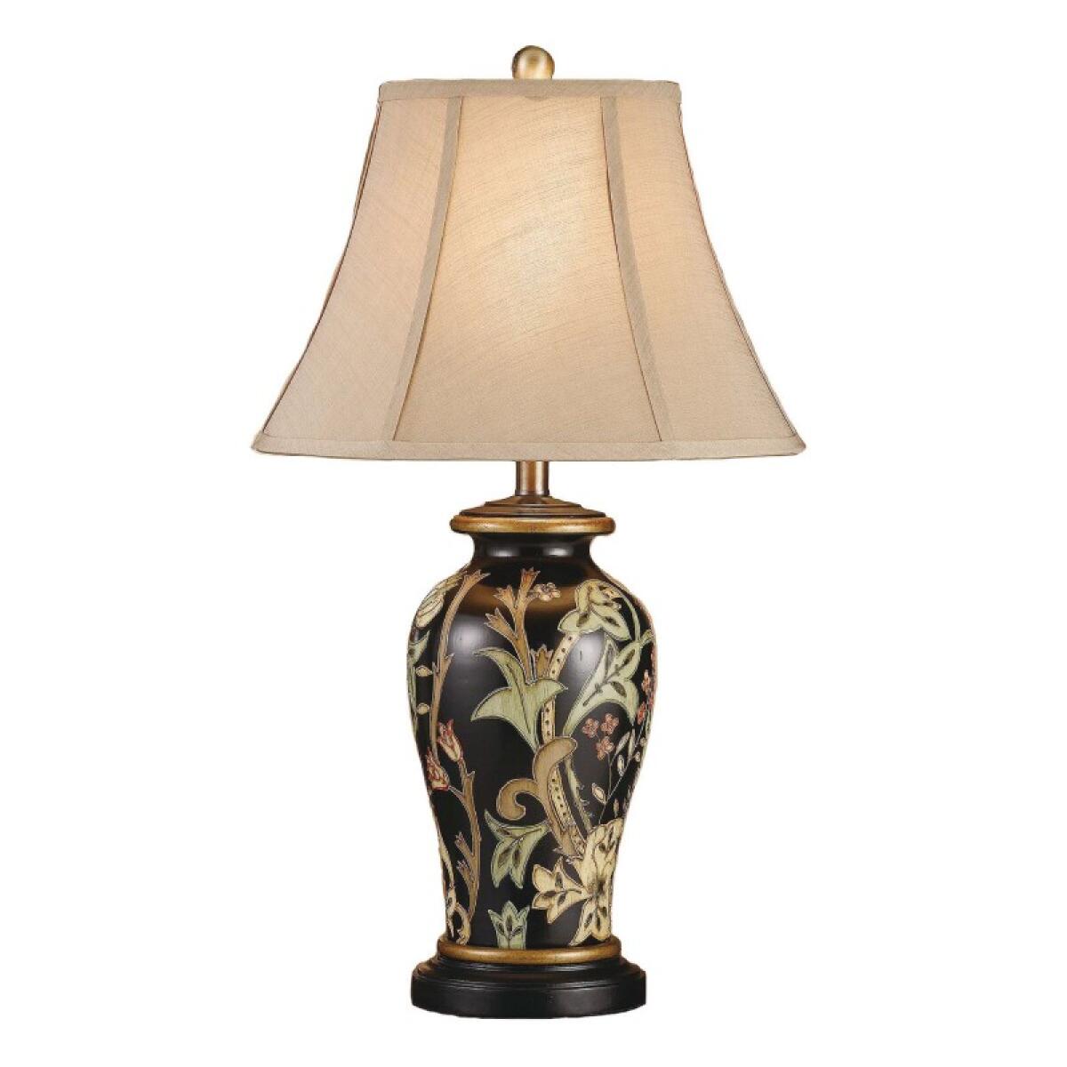 3c30756537b24654dd43046f428290fc Windham Hand Painted Ceramic Lamp - Image 1