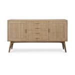 Pierre Mid Century Buffet/media W/ Raffia - Image 5