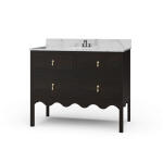Chloe Single Vanity W/ Sink & Marble Top