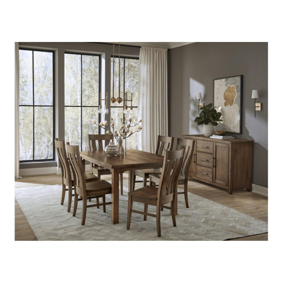 3cbdb15478840332456881677c336eb5 Dovetail Dining 60 inch FRIENDSHIP DINING TABLE - Image 1
