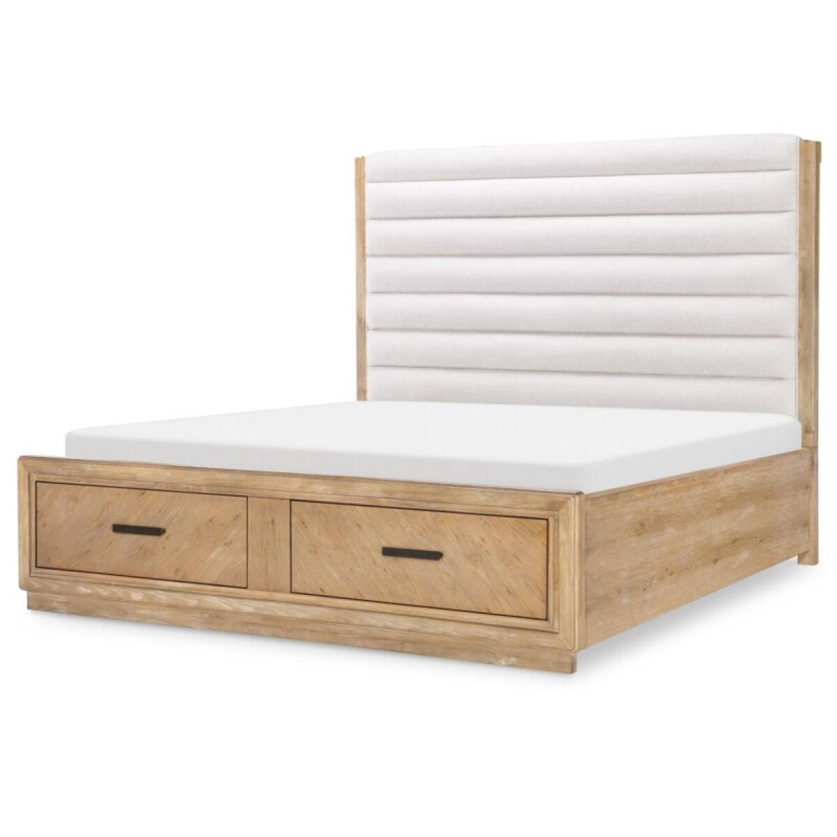 3cd368d23156e65aaf0df21ff1f626de Complete King Channeled Upholstered Storage Bed 6/6 - Image 1