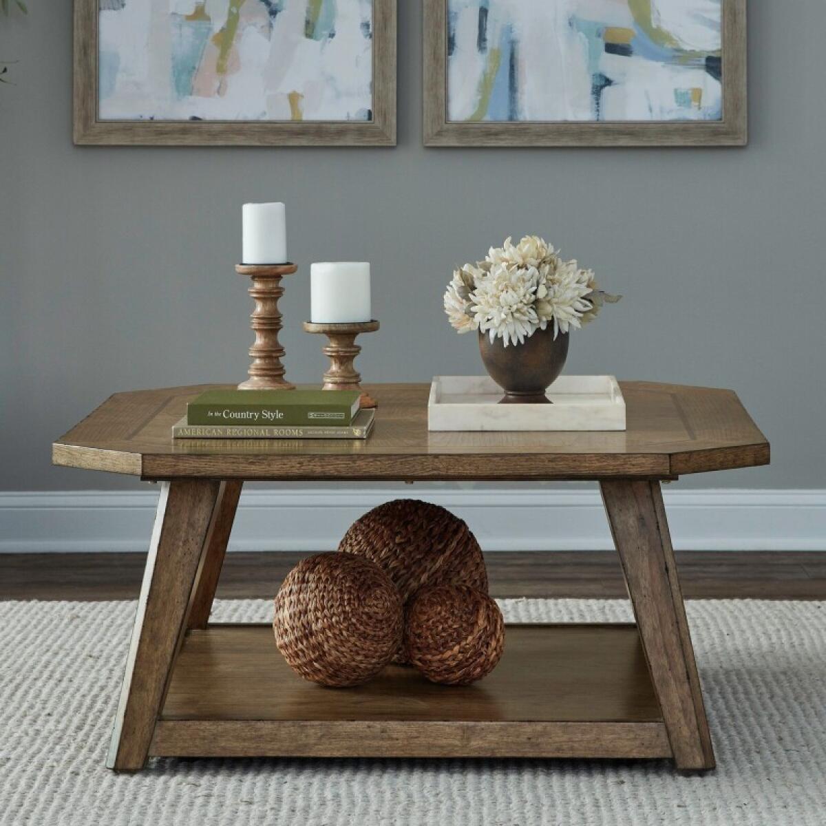 3cd766fee893ce00ee9514ee2a67c984 Carolina Park Octagonal Cocktail Table - Image 1
