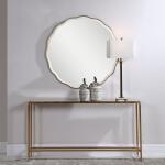 Aneta Round Mirror, Gold Mirrors Gold 14