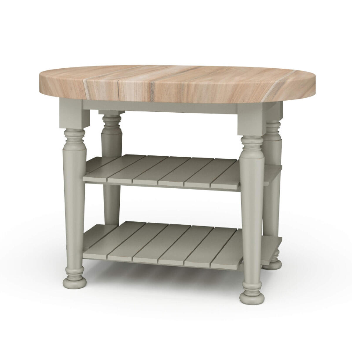 3ce0f98cf8a6affb44ca3410ca40ccf3 Farmhouse Butcher Block Kitchen Island - Image 1