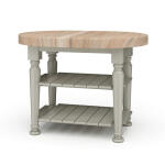 Farmhouse Butcher Block Kitchen Island