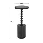 Bead Drink Table Chairside Tables Black 13