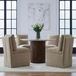 Accent Dining Chair w/ Casters - Wicker - Image 3