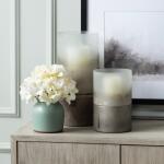 Ellery Medium Metallic smoke hurricane Globes - Image 7