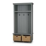 Dakota Hallstand W/ Rattan Storage Baskets - Image 5