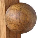 Cyra Wood Round Mirror, Walnut Mirrors Brown 14