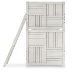 Complete Twin Over Twin Bunk Bed Stone Path Gray Finish Youth Beds Legacy Classic Furniture 10