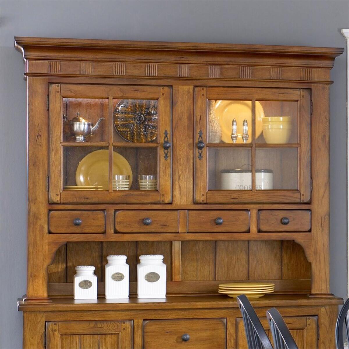 Treasures Hutch – Oak Dining Storage Brown 2 Treasures Hutch – Oak Dining Storage Brown 2