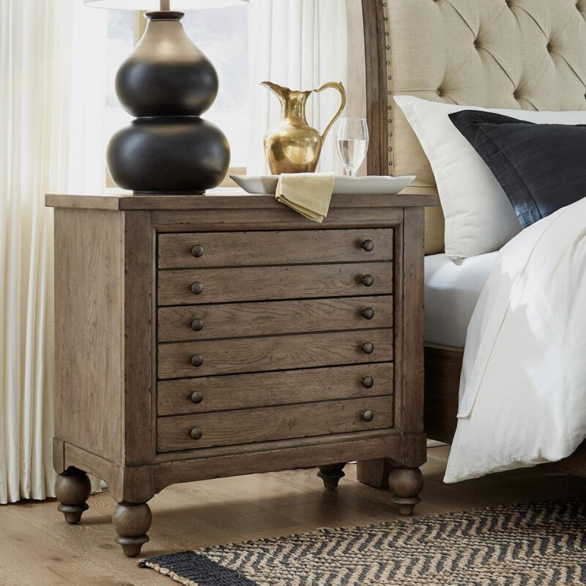 3d9b51587534133417af22b7180ae48e Americana Farmhouse Bedside Chest w/ Charging Station - Image 1