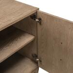 Serenity 82 Inch Accent TV Console Entertainment Stands Brown 22