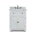 Shutter Vanity W/ Sink & Marble Top - Image 4