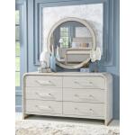 Round Mirror Bedroom Mirrors Cream 14
