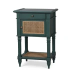 Montego Square End Table W/ Drawer & Rattan Door - Image 4
