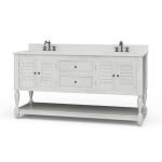 Cottage Master Vanity W/ Sink & Marble Top