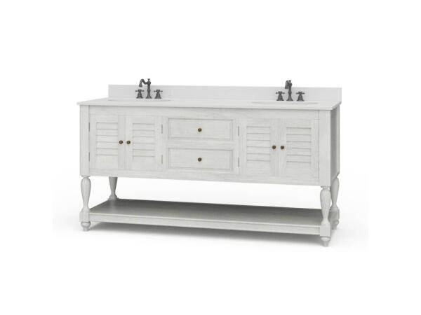 Cottage Master Vanity W/ Sink & Marble Top Accent Furniture Accent Furniture