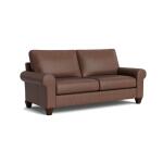 True Custom™ True Custom® Leather Large Roll Arm Studio Sofa - Image 2
