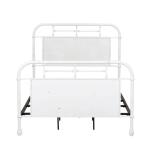 Vintage Series Full Metal Bed – Antique White Youth Beds Distressed Metal 11