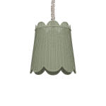 Scalloped Rattan Pendant