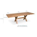 Crossbuck Dining Table with Extendable Leaves - Image 6