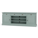 Hudson Media Console Entertainment Stands Blue 10