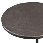 Brunei Accent Table, Nickel Chairside Tables Black 15