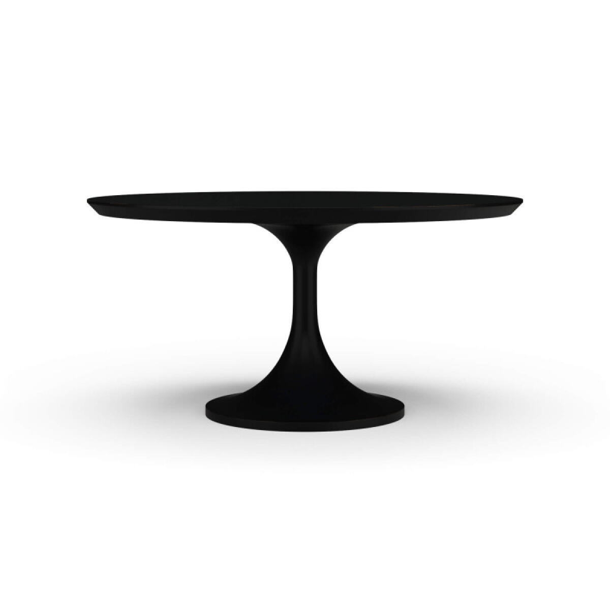 Pierre Round Dining Table 60” Dining Tables Black 2 Pierre Round Dining Table 60” Dining Tables Black 2