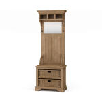 Homestead Narrow Hallstand W/ Rattan Baskets