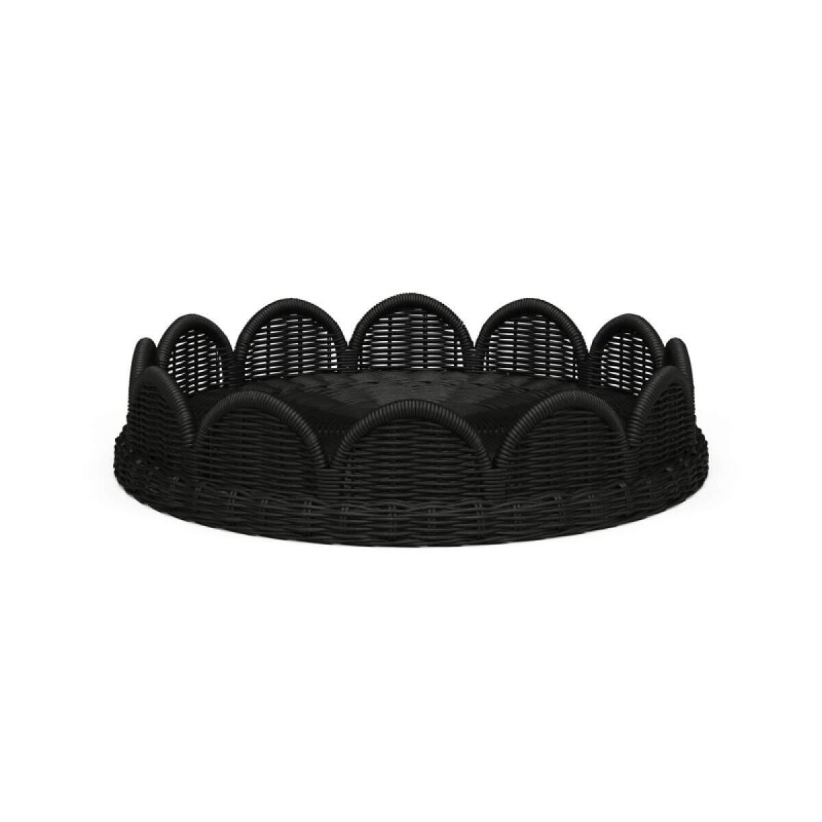 3f57ce7a3fd8469c625162ebbcc4aeef Scalloped Round Rattan Tray - Image 1