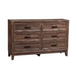 Ridgecrest 6 Drawer Dresser Dressers Brown 11