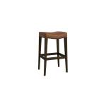 Vail Leather Saddle Bar Stool Barstools Auburn Maple 8