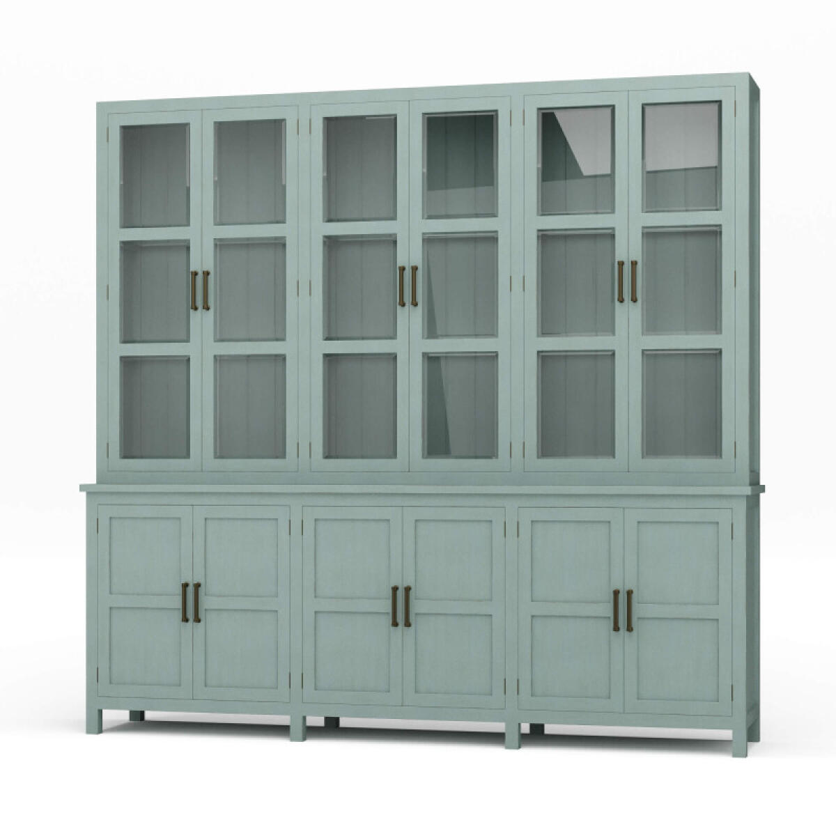 3f9859e99c08ea3678dcdf676b99fc31 Madrone 12 Door Display Cabinet W/ Glass Shelves - Image 1