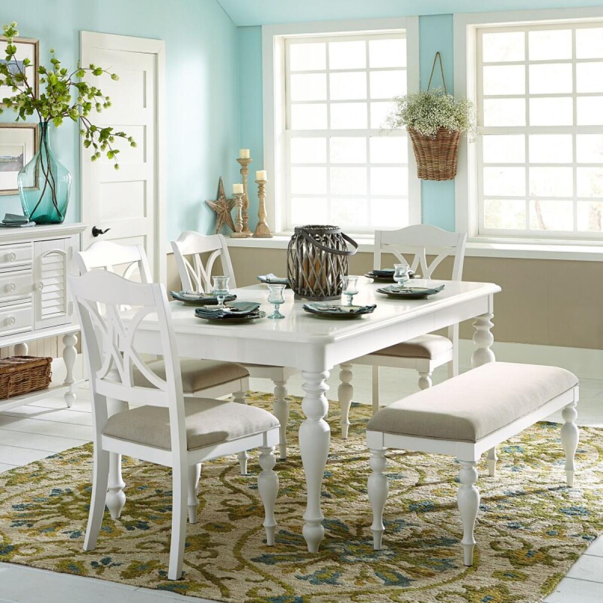 3fa2151675ee8193cb0fca9c684d70f7 Summer House 6 Piece Rectangular Table Set - Image 1