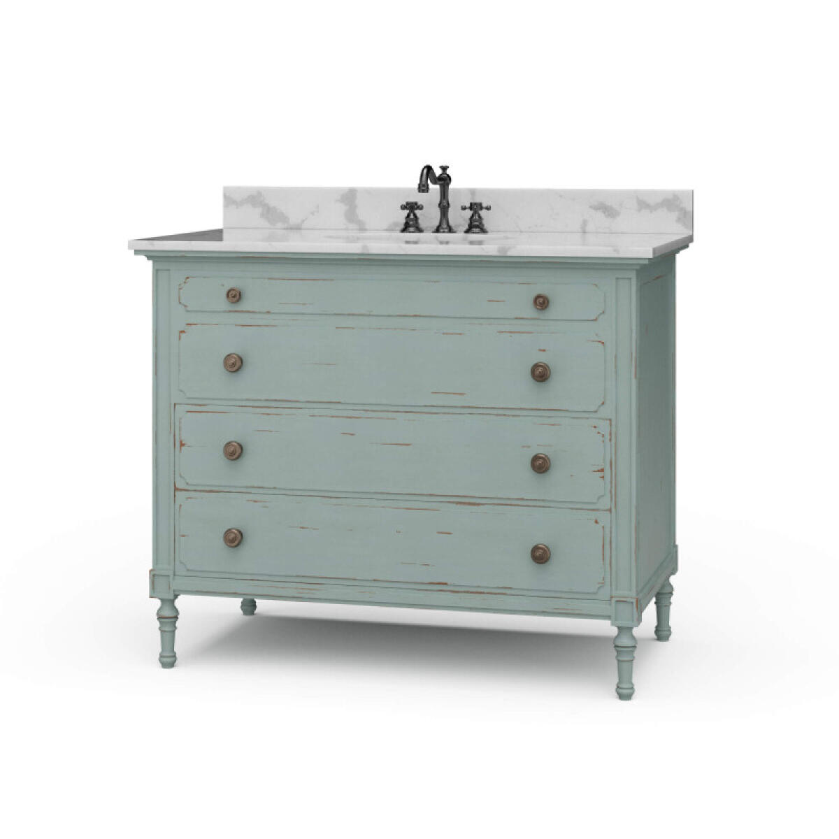 3fb8b592c013e9fde68f85901e322e37 Carrington Single Vanity W/ Sink & Marble Top - Image 1