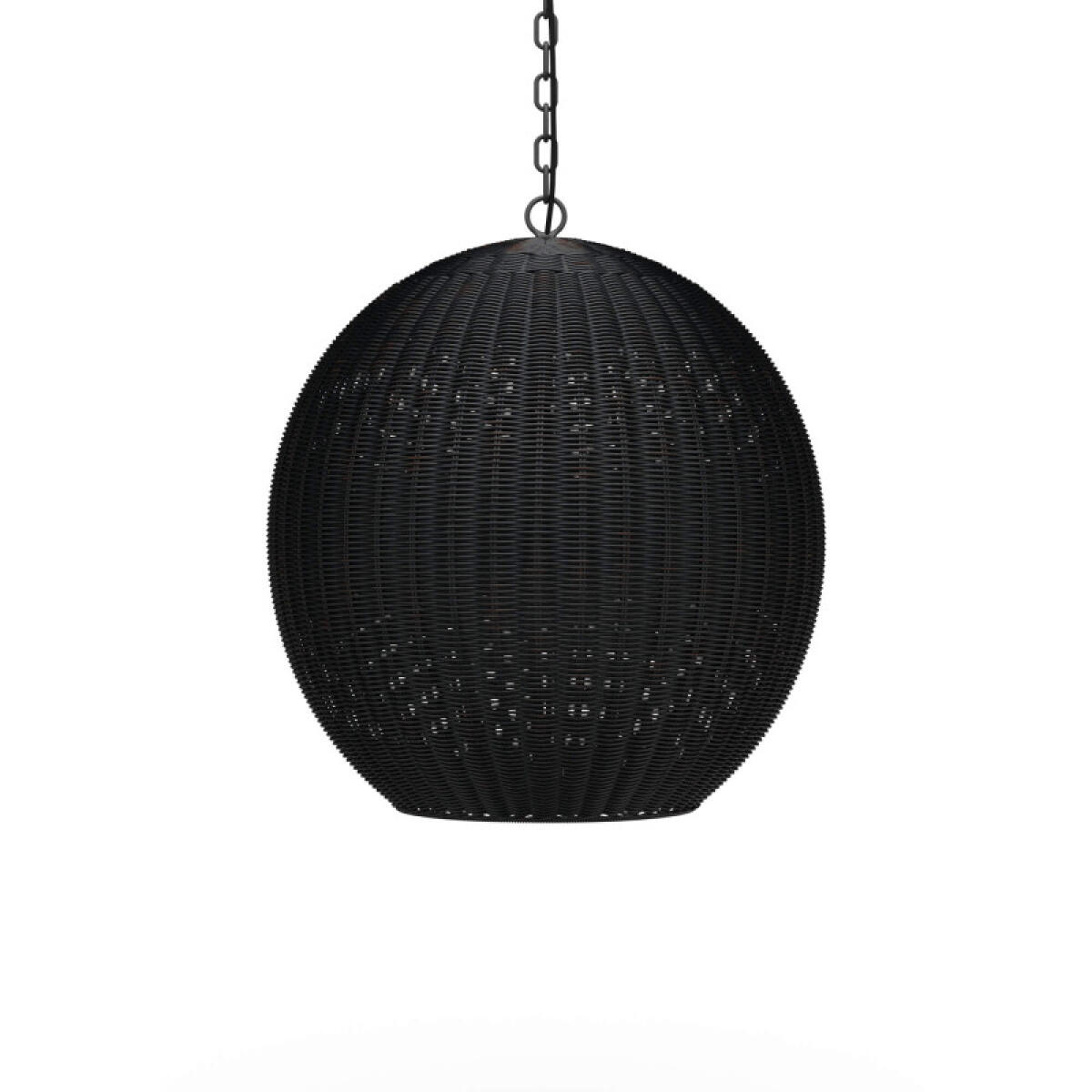 Ball Rattan Pendant Lighting Black 2 Ball Rattan Pendant Lighting Black 2