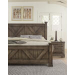 Cool Rustic Queen X Bed With X Footboard - Image 4