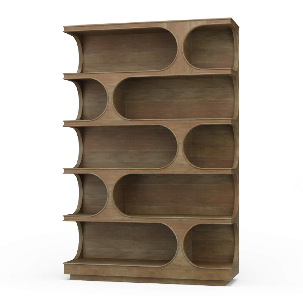 40019d6b7075b1552c1266bc95ce45a2 Vannes Crescent Bookcase - Image 1