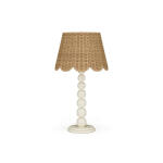Cholet Table Lamp W/ Scalloped Shade